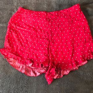 Forever 21+ high waisted red polka dot shorts